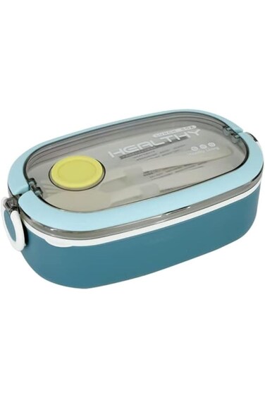 Rahalife Adultkids Lunch Box Leak Proof Lunch Box, Reusable, With Cutlery Fork, Perfect For School,