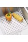 Tazweeq Small Sink Mat, White 32.4*28.4cm Sink Protector Mats for Bottom of Kitchen Sink, Dish Dryi