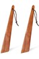 Oasisgalore 2 Pieces Wooden Spatula Set for Cooking,Non Stick Cooking Utensils Egg Spatula for Flip