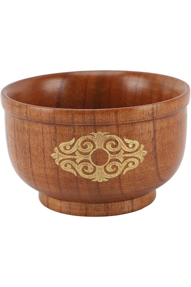 Bowl, Serving Bowl Traditional Craft Eco-Friendly Anti Scald for Milk Tea (Gold)