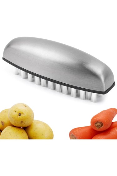 Azonee Vegetable Brush, Potato Scrubber Brush for Cleaning Fruits Potatoes Carrots Corn Silk and Di