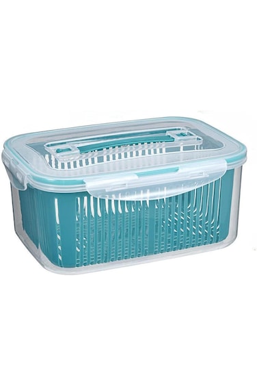 Tazweeq Refrigerator Organizer, Vegetable Fruit Storage Containers, Leak Proof Meal Prep Container,