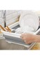 COMPACT EASY WASH EASY CLEAN PORTABLE FOLDABLE DISH DRAINER COLLAPSIBLE KITCHEN DISH DRAINING RACK