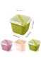 Jemey Large Ice Cube Tray, 6pcs Individual Ice Cream DIY Ice Pop Molds with Popsicle Sticks, Easy-R