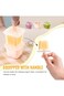 Jemey Large Ice Cube Tray, 6pcs Individual Ice Cream DIY Ice Pop Molds with Popsicle Sticks, Easy-R