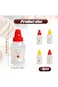 ALMEKAQUZ 4 Pcs Mini Sauce Bottle, 25ml Condiment Squeeze Bottles, Mini Ketchup Bottle With Sturdy
