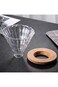 V60 Wood Base Funnel filtering distilled coffee-Glass wooden base