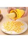 3-Pack Corn Peeler, Built-in Cup Grater,Corn Peeling Tool, Corn Cob Stripper (Yellow)