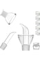 Arabest 350 ml Clear Glass Olive Oil Dispenser Bottle, Oil &amp; Vinegar Cruet with Pourers, Glass Non-