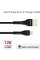 Promate usb-c cable usb-a double-sided cable, 1.2 meter length, black
