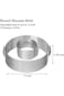 HALAMODO Retractable Stainless Steel Cake Ring, 6-12 Inch Adjustable Stainless Steel Round Cake Mou