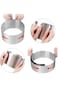 HALAMODO Retractable Stainless Steel Cake Ring, 6-12 Inch Adjustable Stainless Steel Round Cake Mou