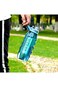 YLTTZH 1000ml Sports Water Bottle with Time Marker - Large BPA Free Water Bottle - Leak Proof Cycli