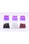 Home Concept Glass Salt And Pepper Shakers 3 Piece Set, Purple