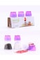 Home Concept Glass Salt And Pepper Shakers 3 Piece Set, Purple