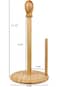 Greenco Counter Top Bamboo Paper Towel Holder