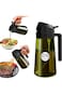 YARRAMATE 16oz/470ml Light-Blocking Dark Oil Sprayer for Cooking, 2-in-1 Olive Dispenser Bottle, Pr