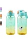 SHOTAY Sports Water Bottles 1L/1.5L/2L With USA Tritan Material 100% BPA Free And Leakproof, Half G