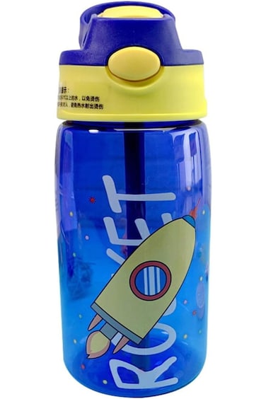 Arabest Kids Water Bottle with Flip Straw, 480ml Kids Drinking Water Bottle, BPA-Free Water Bottle