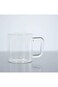 Borosil Vision Classic Large Mug [Set of 4] Clear Lightweight &amp; Durable Drinkware, 10 oz Cups
