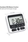 Digital Kitchen Timer with Mute/Loud Alarm Switch ON/Off Switch, 24 Hour Clock &amp; Alarm, Memory Func