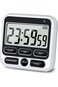 Digital Kitchen Timer with Mute/Loud Alarm Switch ON/Off Switch, 24 Hour Clock &amp; Alarm, Memory Func