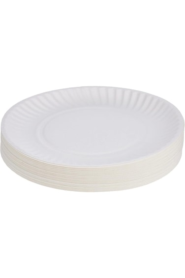 أطباق ورقية من مجموعة فالكون باك، 9 بوصات، 100 قطعة