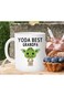 Chilltreads Yo-da Best Grandpa Coffee Mug, Cute Star Fans Cup, Father's Day Gift, Funny Grandpa Bir