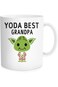 Chilltreads Yo-da Best Grandpa Coffee Mug, Cute Star Fans Cup, Father's Day Gift, Funny Grandpa Bir