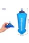 GARLUGAVA Tpu Soft Folding Water Bottles, 2 Packs 500ML BPA-Free Collapsible Flask For Hydration Pa