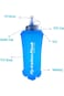 GARLUGAVA Tpu Soft Folding Water Bottles, 2 Packs 500ML BPA-Free Collapsible Flask For Hydration Pa
