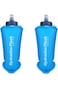 GARLUGAVA Tpu Soft Folding Water Bottles, 2 Packs 500ML BPA-Free Collapsible Flask For Hydration Pa