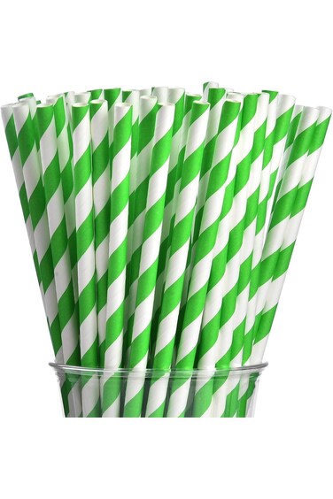 300 Pieces Paper Straws, Disposable Biodegradable Paper Drinking Straws, Stir Sticks, Sip Straws fo