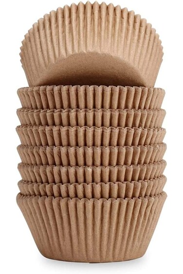 قوالب كب كيك عربية، 100 قالب، قوالب كب كيك طبيعية بدون رائحة، ورق مافن قياسي مقاوم للدهون