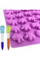 Blythornix Candy Mold Sets Silicone, Gummy Molds with Dropper, Mini Mould Nonstick Candy Making Sup