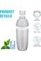 Bolivia's Cocktail Shaker, 700ml Lemon Tea Shaker, Transparent Tea Shaker Cup Shaker Tool, Easy to