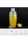 Bolivia's Cocktail Shaker, 700ml Lemon Tea Shaker, Transparent Tea Shaker Cup Shaker Tool, Easy to