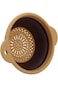Al Sanidi Silicone Foldable Strainer, Rice, Vegetables and Fruits, BrownxBeige, Size 16.5 cm 693223