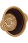 Al Sanidi Silicone Foldable Strainer, Rice, Vegetables and Fruits, BrownxBeige, Size 16.5 cm 693223