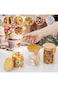 Toriseek Glass Jars with Airtight Lid and Spoon, Overnight Oats Containers with Bamboo Lids, Glass