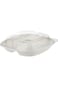 Hotpack 9" Deep Bio Degradable Container with Lid 3 Compartment 5 Pieces