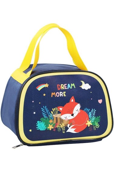 Lunch Bags Bento Bags Cute Lunch Tote Bag Small Waterproof Cartoon Lunch Box Bag for Work Picnic （E