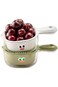 ALMEKAQUZ 2 Piece Small Fruit Colander, Double Layer Fruit Rinser Strainer Container, Draining Bask