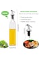 Mupotram Olive Oil Dispenser, Vinegar and Olive Oil Bottle Kitchen Home Dispenser Set 17oz/500ml, w