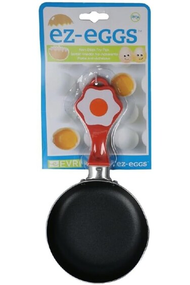 Evri Top-Notch Aluminum Non-Stick Egg Fry Pan Red and Black EFP