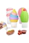 SYOSI 4 Pieces Silicone Squeeze Bottles for Sauces, Ice Cream Balloon Shaped Leakproof Salad Dressi