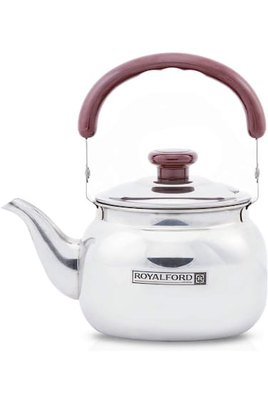 غلاية شاي رويال فورد - إبريق شاي كبير الحجم من الفولاذ المقاوم للصدأ - إبريق شاي وقهوة