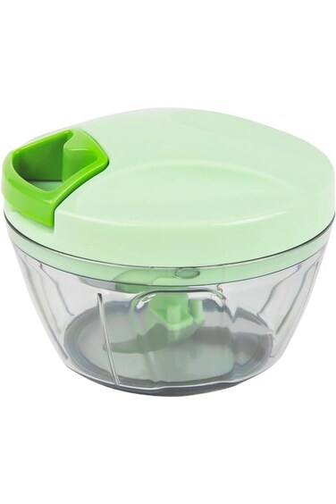 قطاعة خضار وفواكه السنيدي، قطاعة خضار يدوية، خضراء، مقاس 12.5×9.3 سم 6973874031316