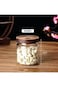 16 OZ (500 ml) Glass Food Storage Jar with Lid(set of 3),Airtight Canisters for Bathroom,Kitchen Co