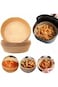 ECVV 60 Pieces Air Fryer Disposable Paper Liner Sheets Baking Paper Waterproof Non-Stick for Frying